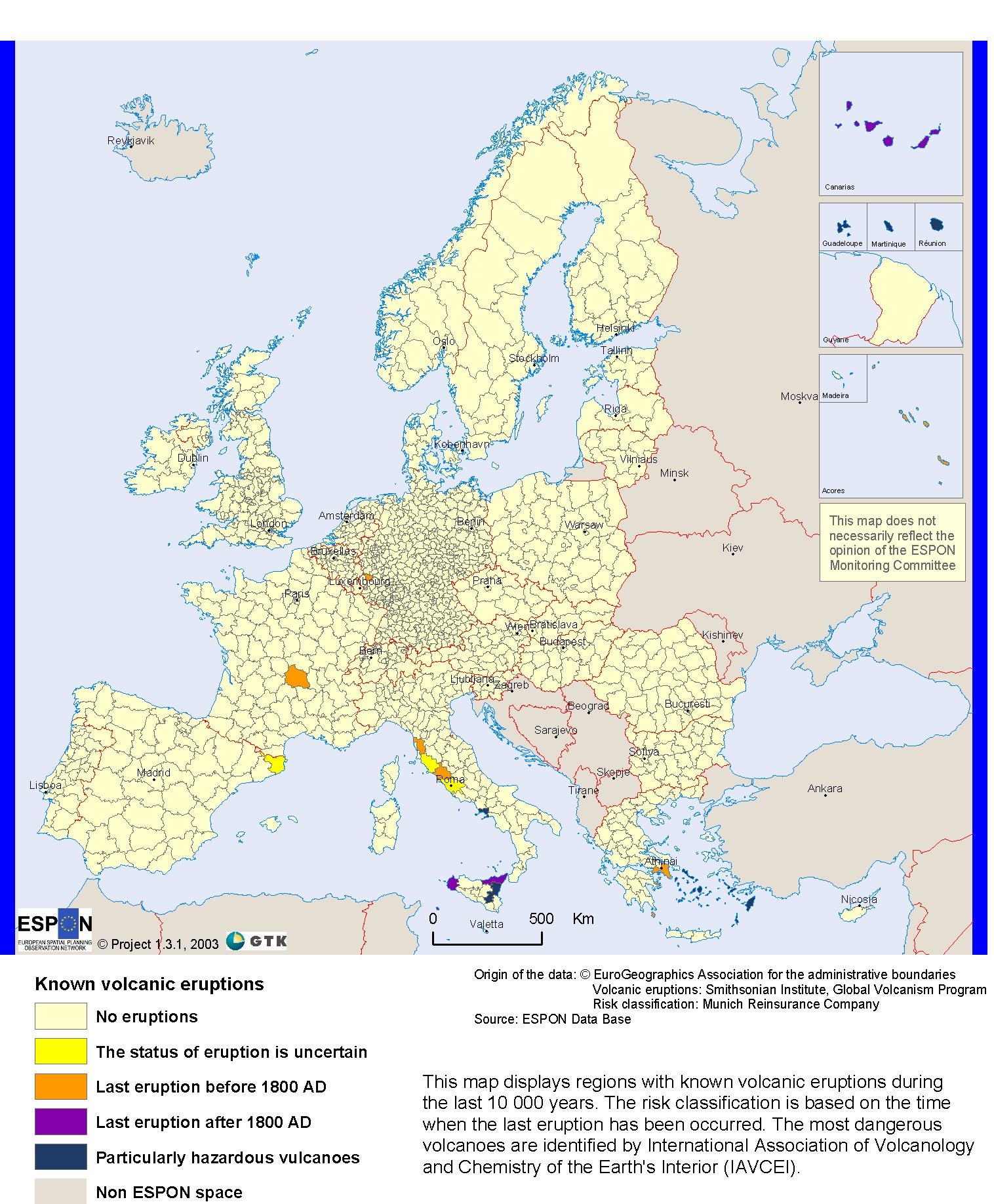 Volcanoes In Europe Map United States Map