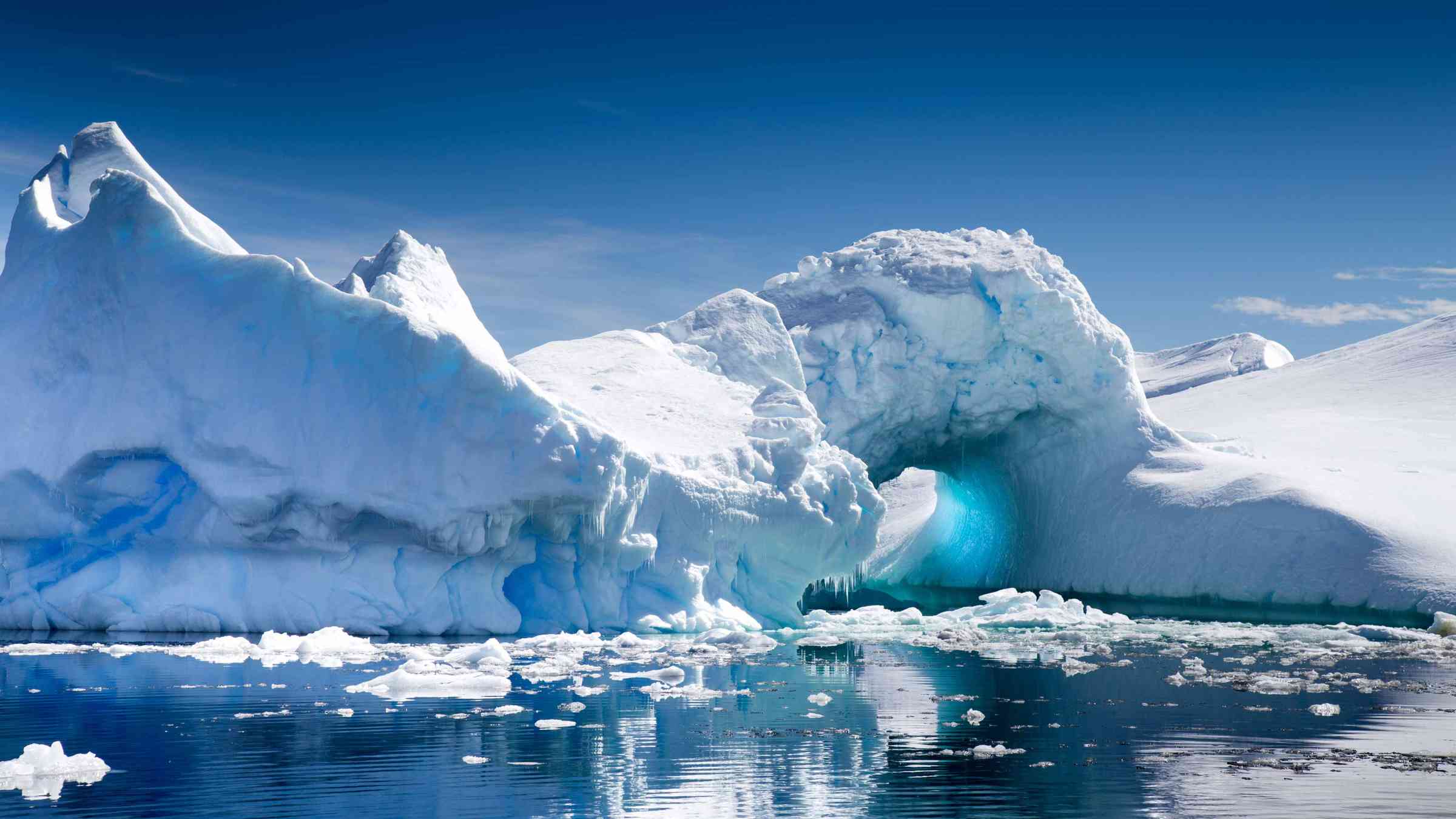 Iceberg with arch
