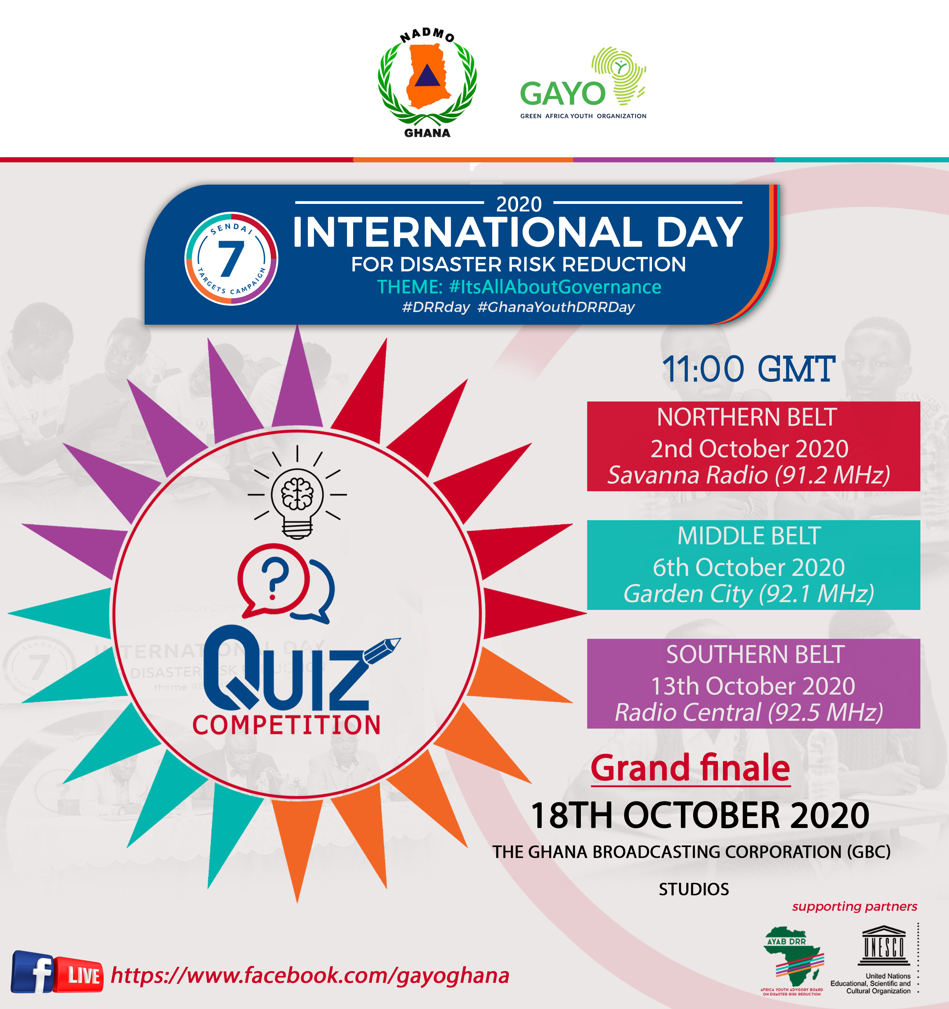 Ghana Quiz Competition To Celebrate The 2020 International Day For Disaster Risk Reduction Iddrr Preventionweb Net