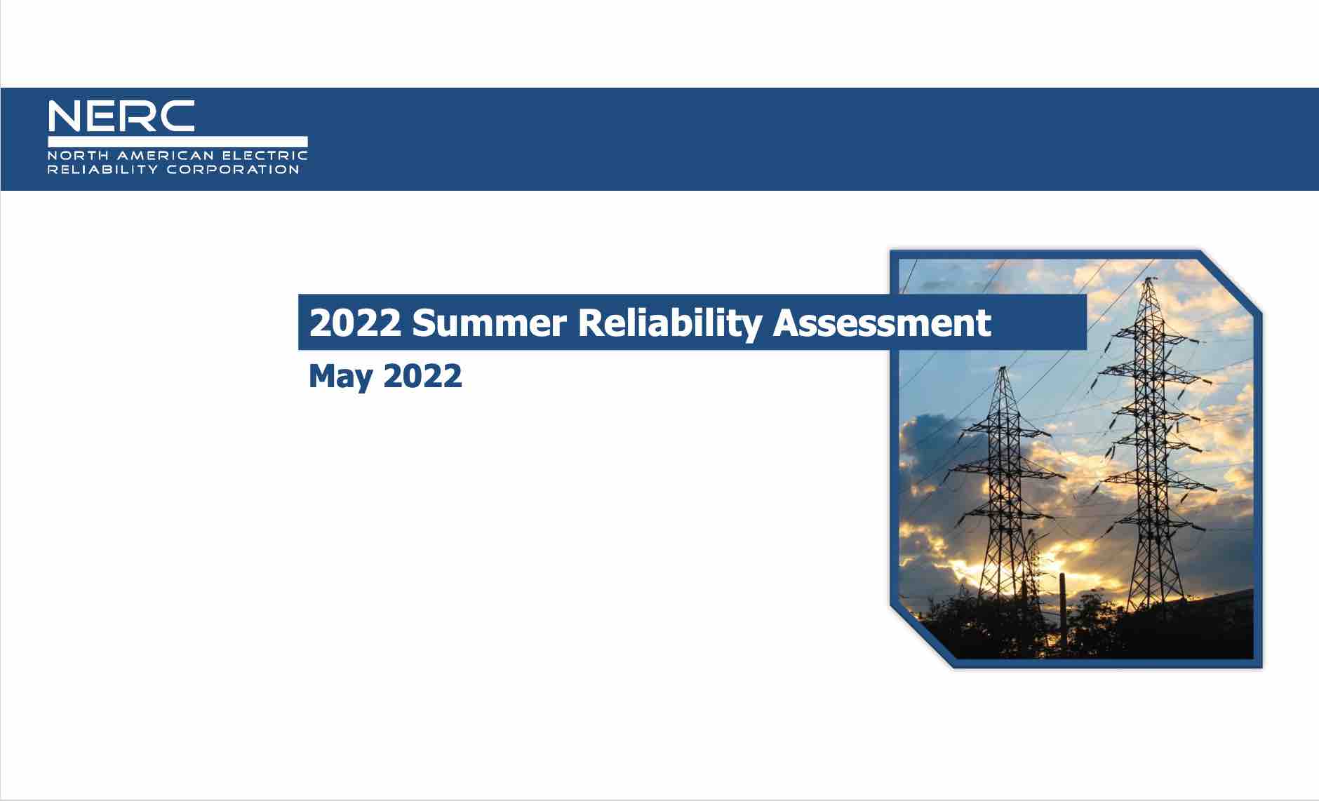 2022 summer reliability assessment PreventionWeb