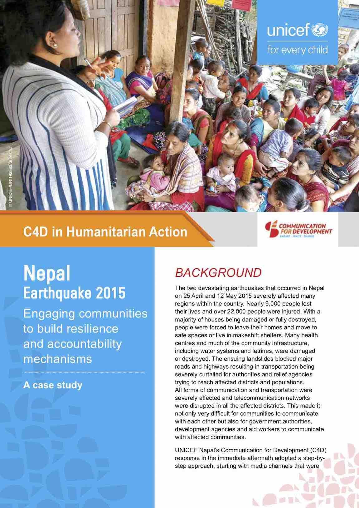 nepal earthquake 2015 case study pdf