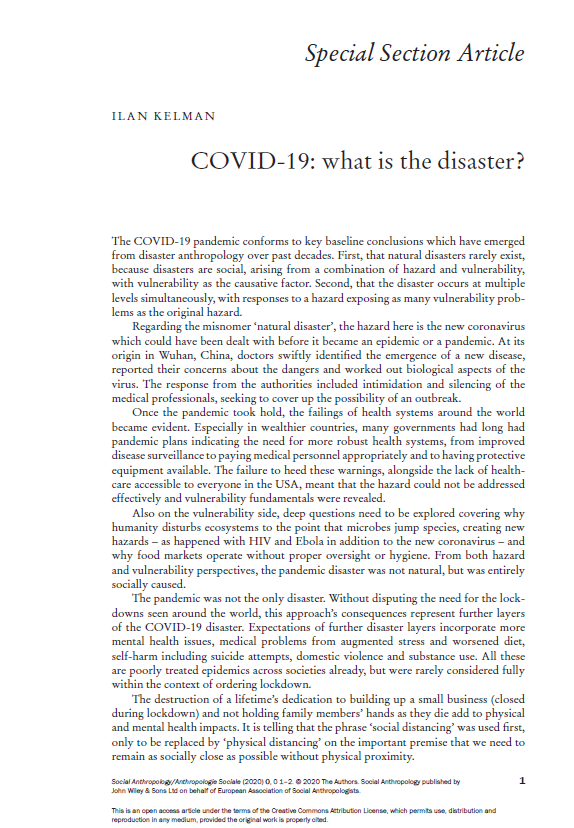 an essay about covid 19
