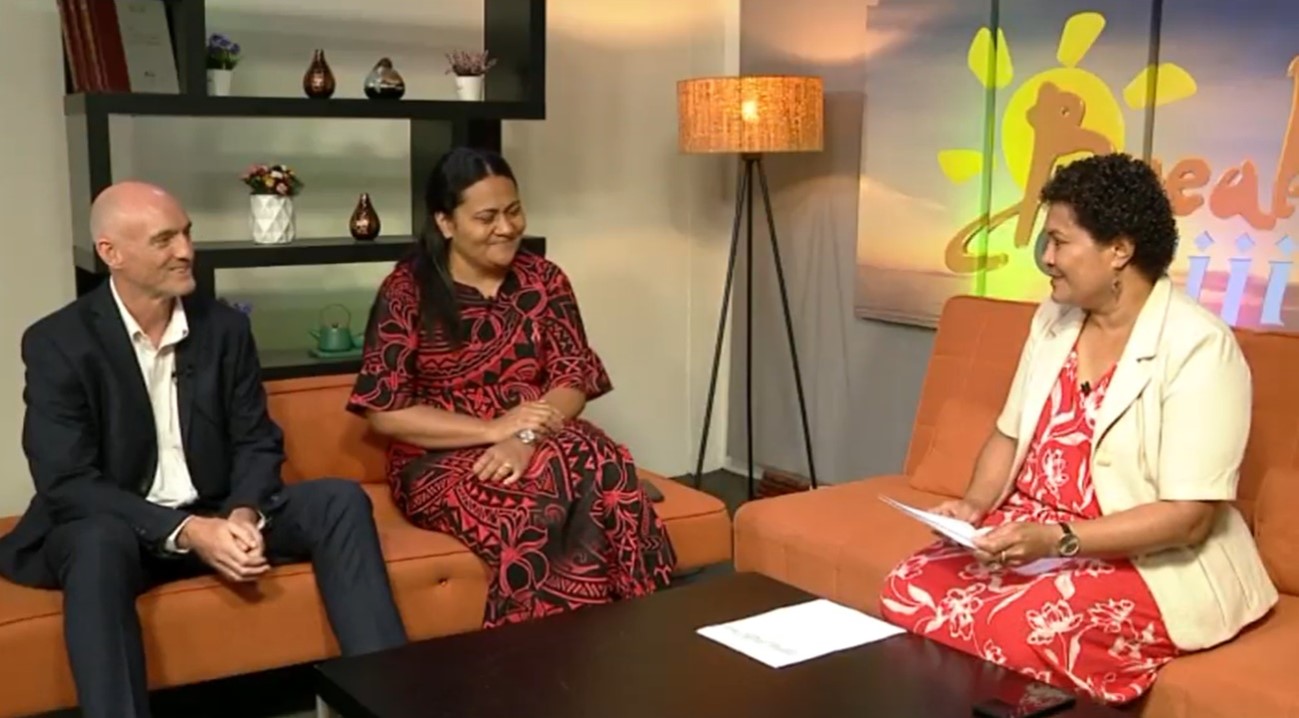 Fiji NDMO Director and Head of UNDRR Pacific on the talk show Breakfast at Fiji One