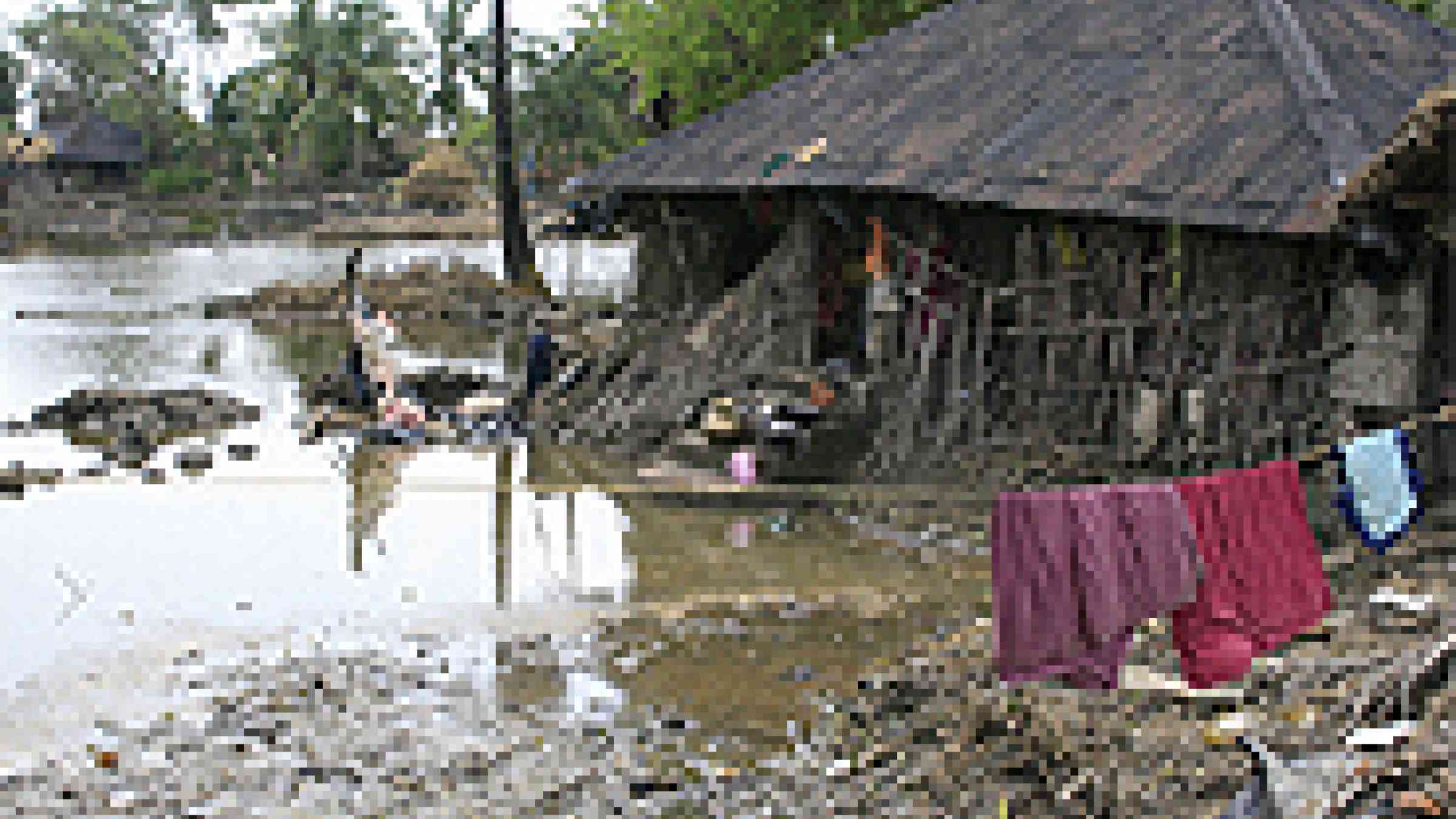 Photo of destroyed house from Sunderbans cyclone, West Bengal, India by Flickr user, Wil Wright, Creative Commons Attribution-Noncommercial-Share Alike 2.0 Generic, http://www.flickr.com/photos/wilwright/3621894975/
