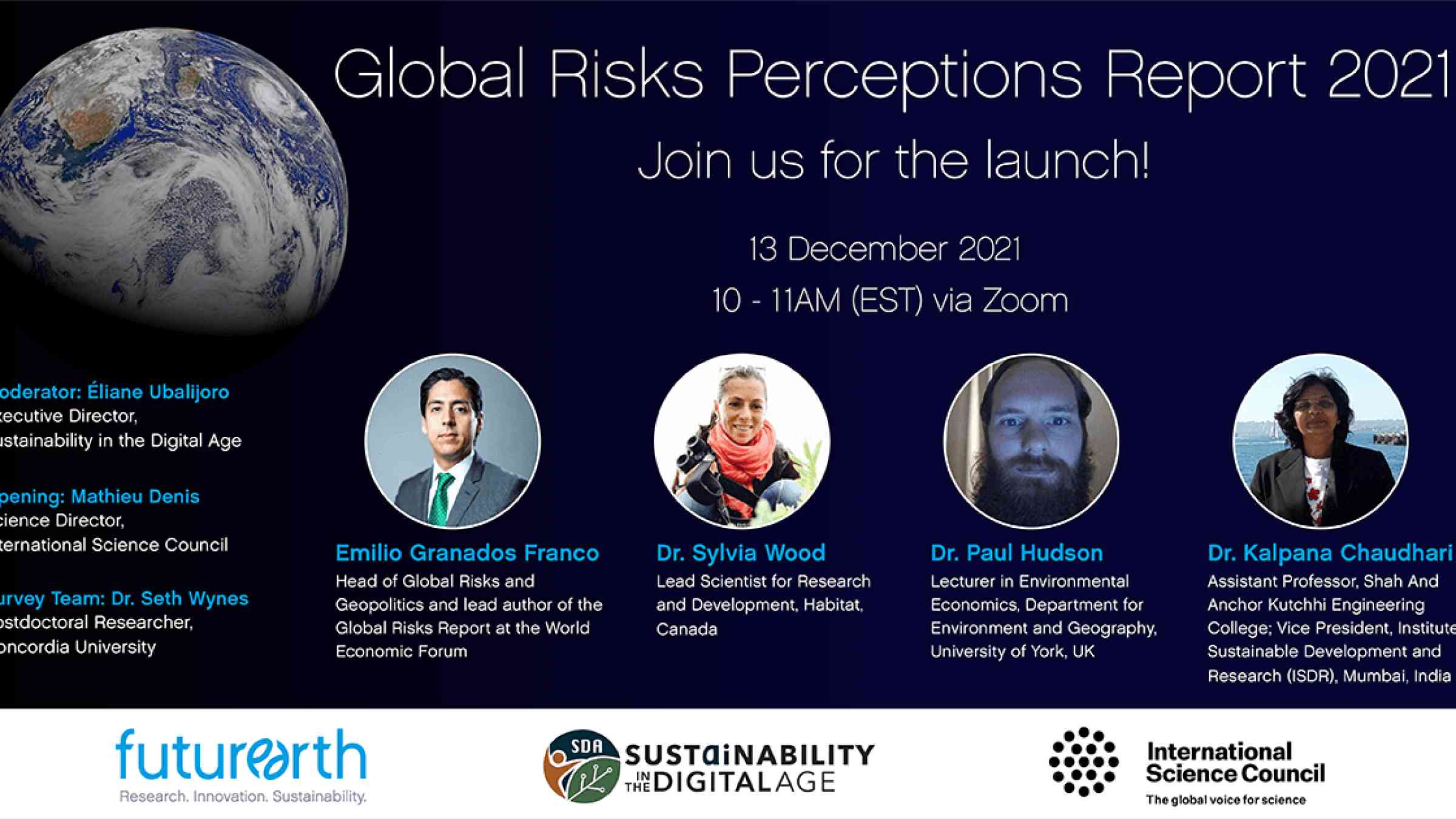 Banner of the Global Risks Perception Report 2021 launch