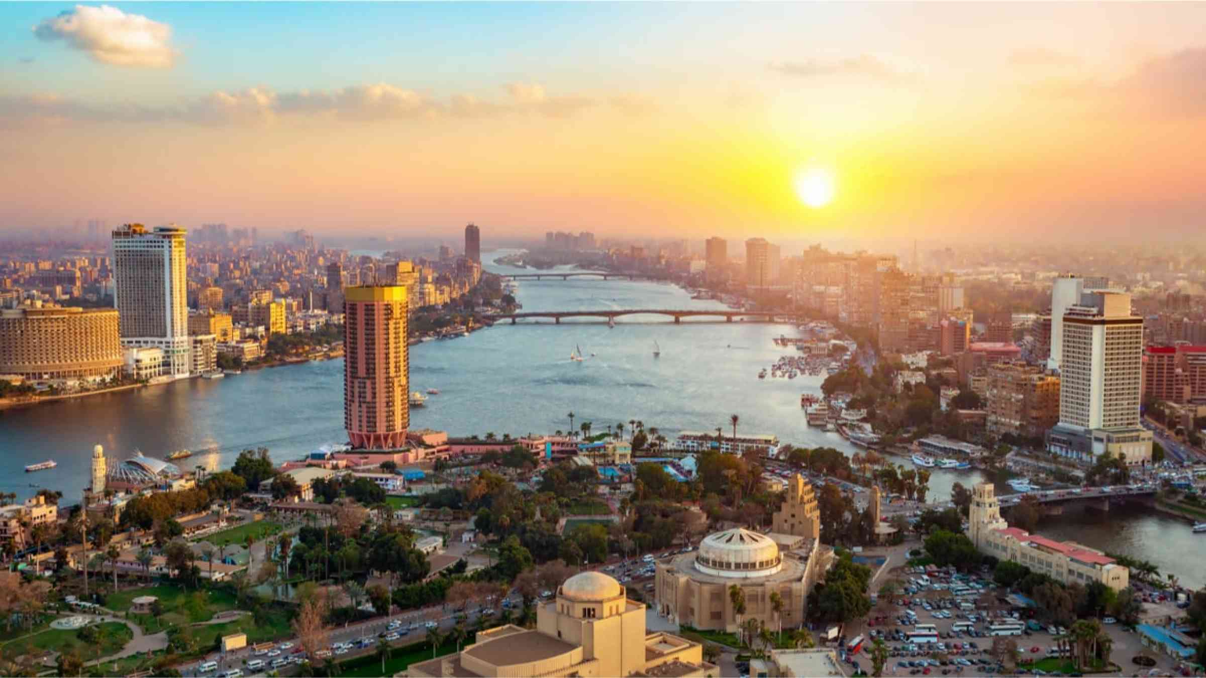 Panoramic view of Cairo, Egypt