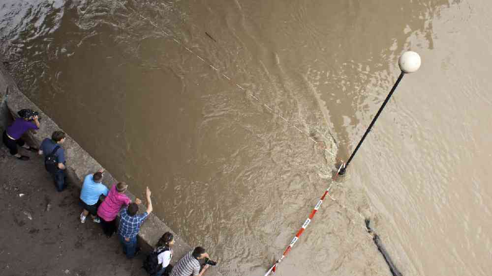 Floods in Warsaw, Poland