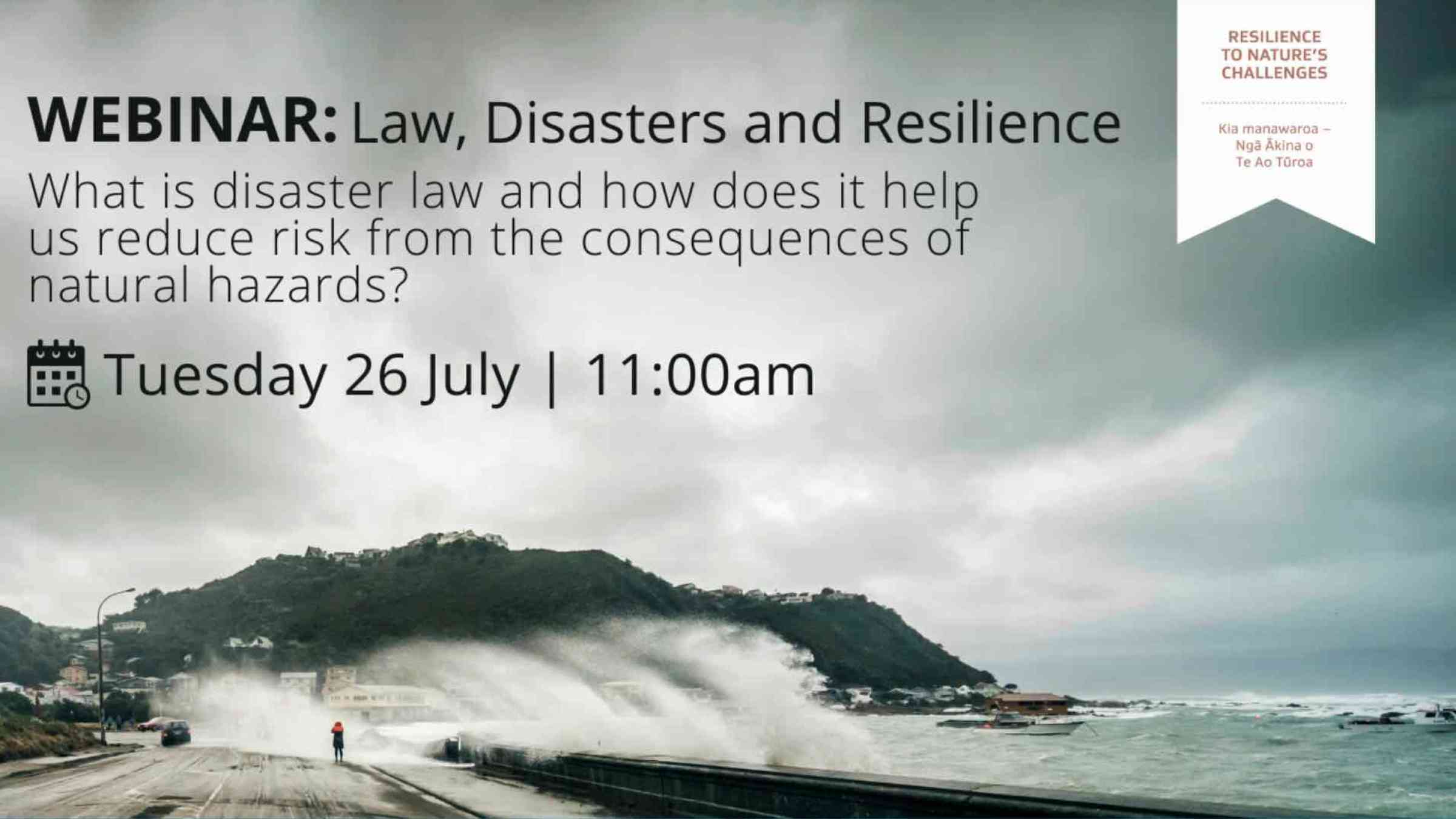 Announcement of the webinar: storm surge at the coast