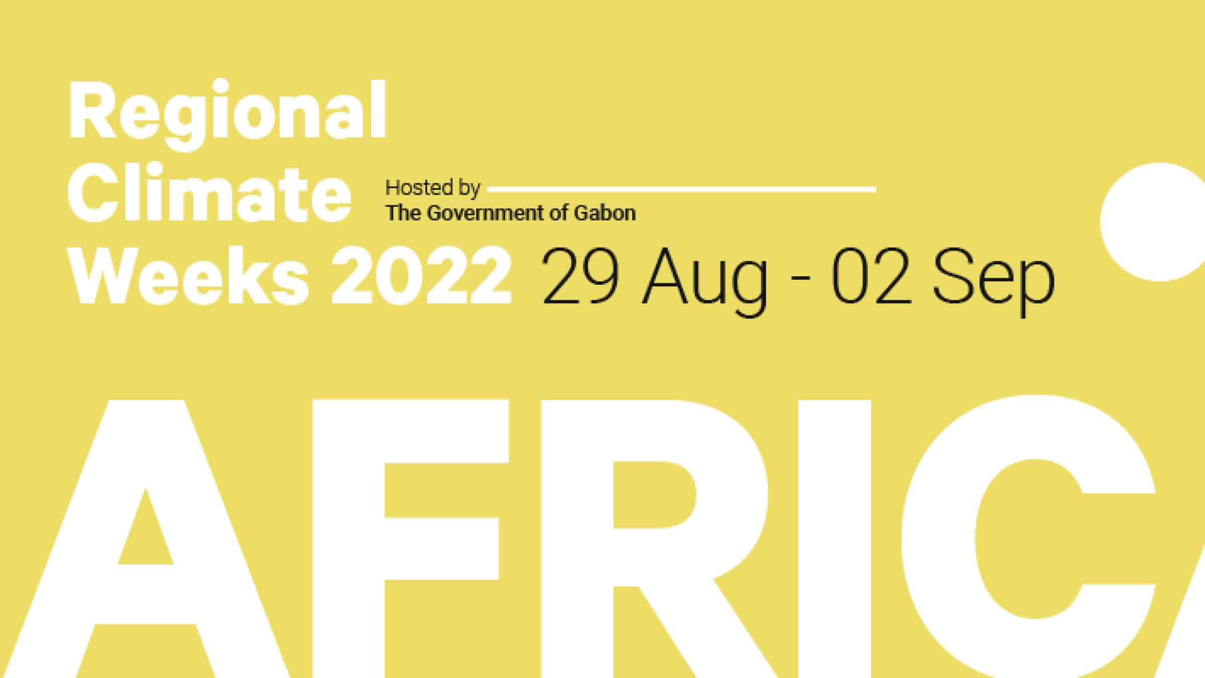 Banner of Africa Climate Week 2022