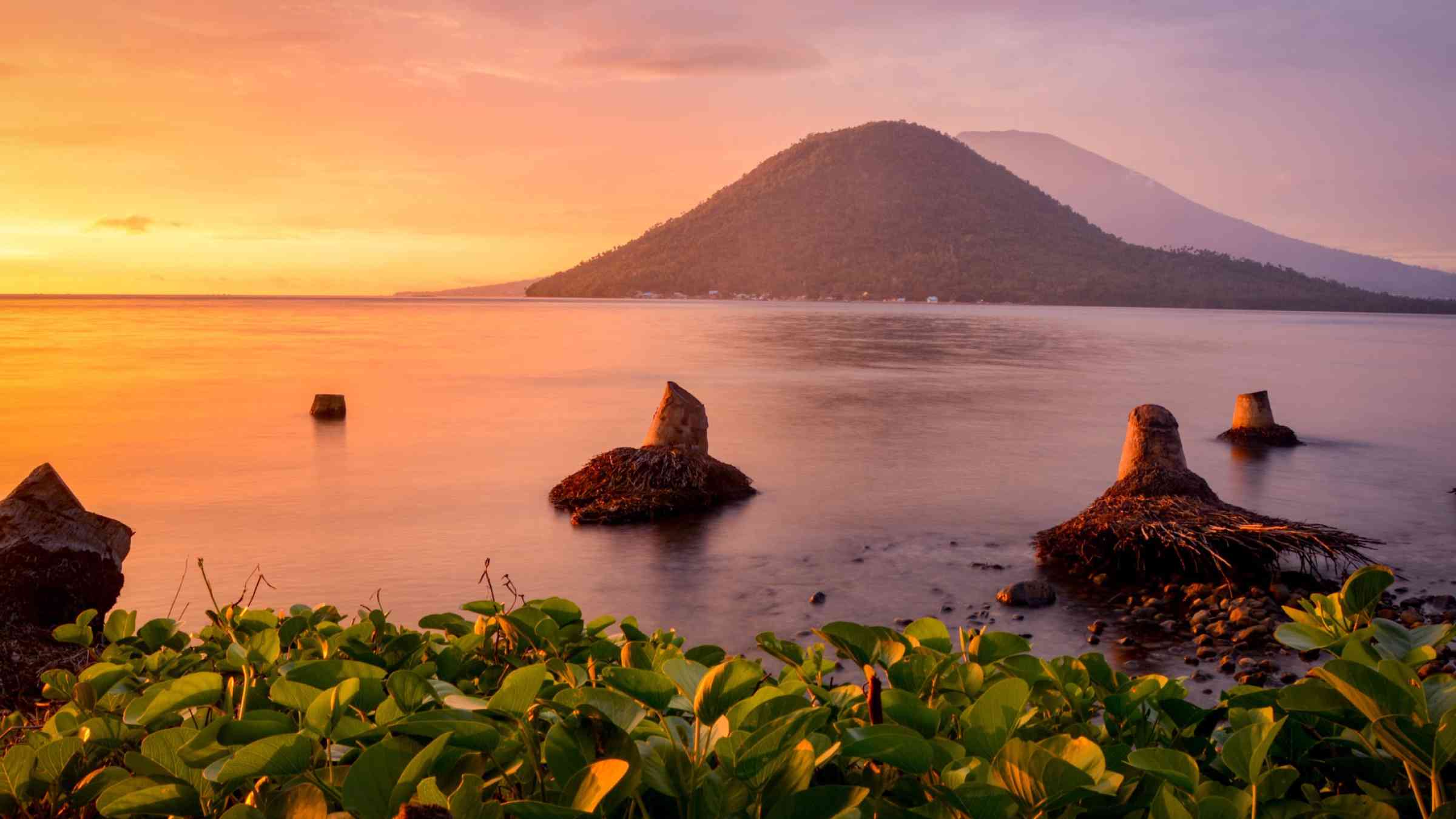 Sunset at Maluku sea, Indonesia