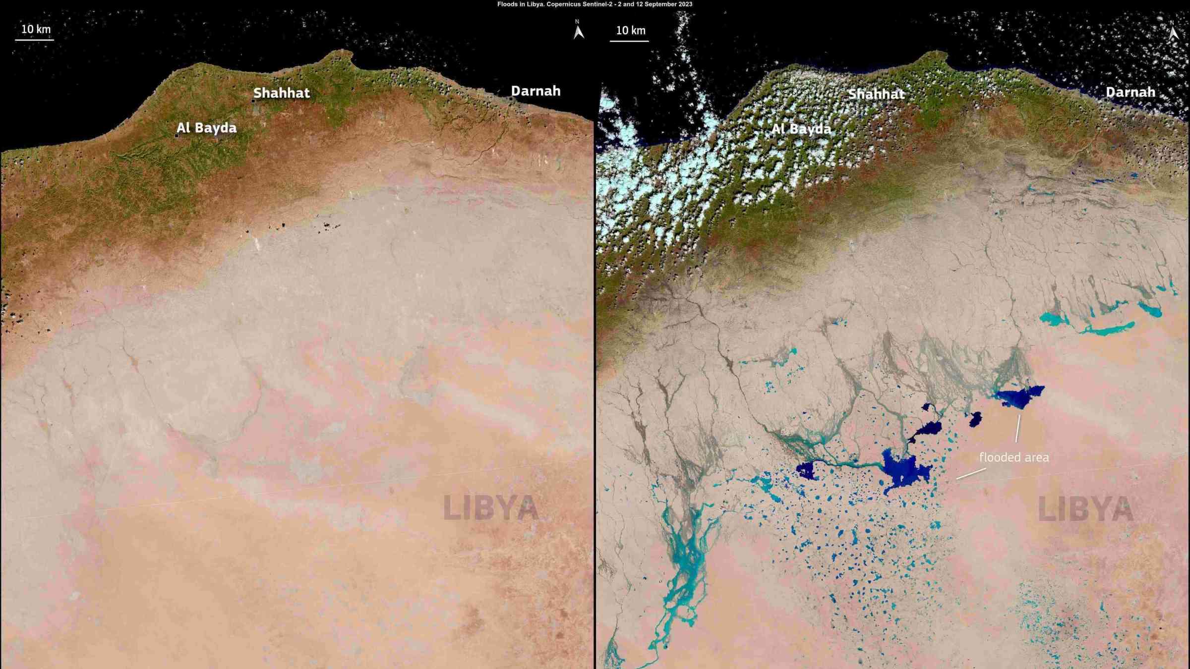 Storm Daniel Causes Flooding in Libya