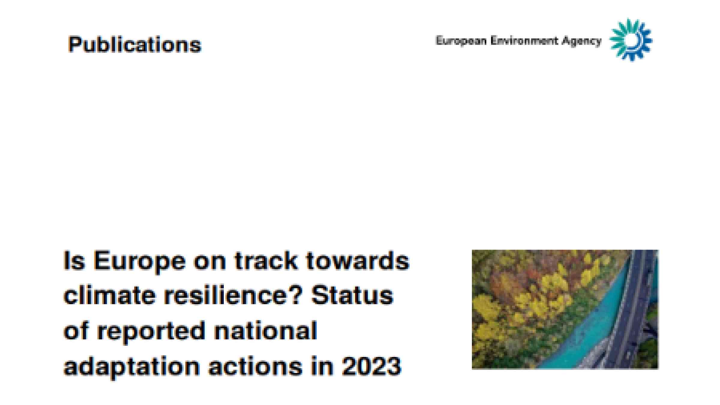 Is Europe On Track Towards Climate Resilience? Status Of Reported ...