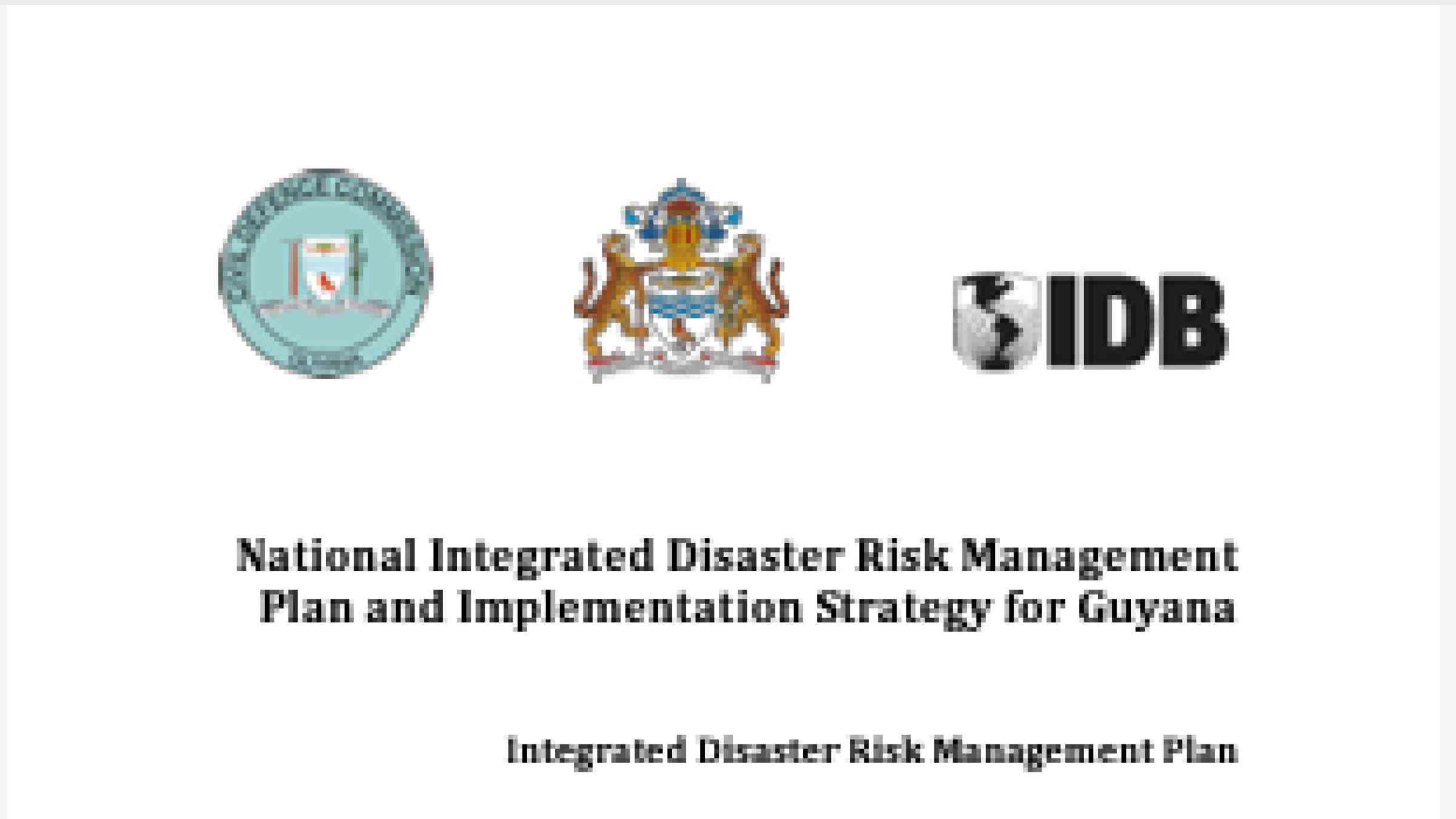 National integrated disaster risk management plan and implementation