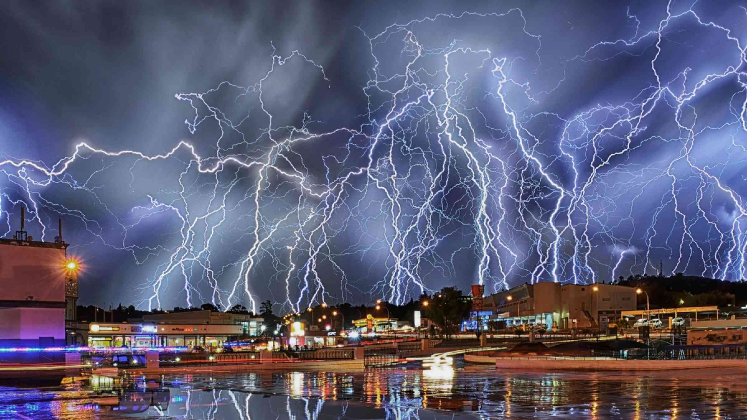 Extreme electrical storm, South Africa