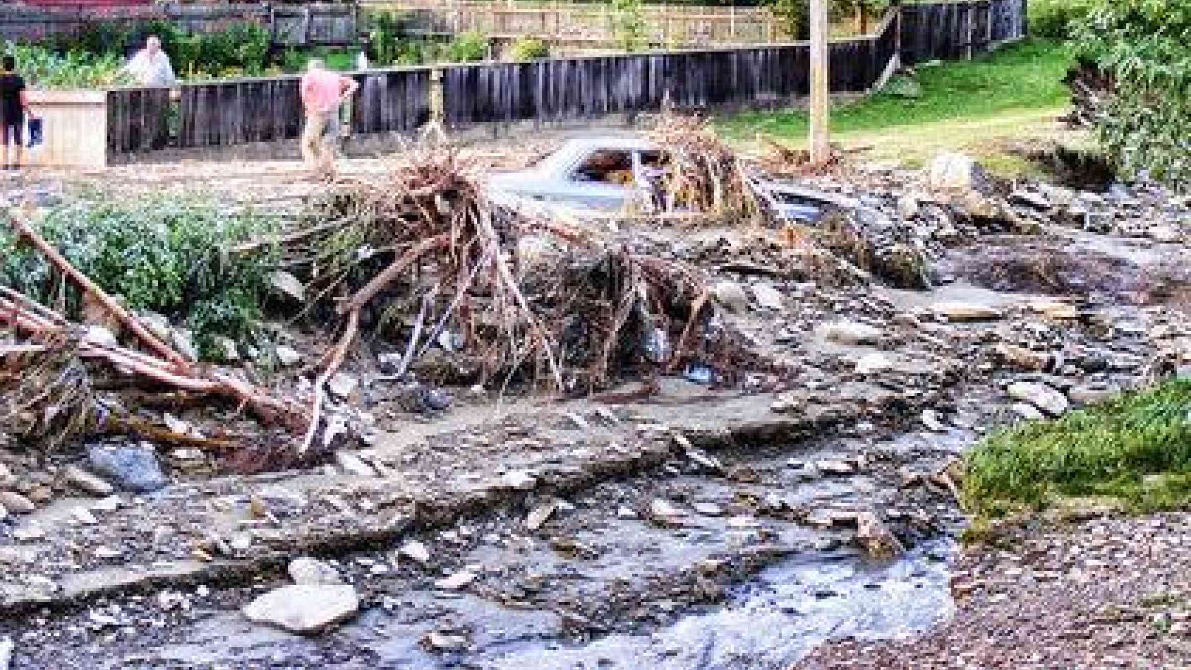 <b>Standard approach: </b>The EU wants to systematically record disaster losses across the Union such as this flood damage in a village in Romania.