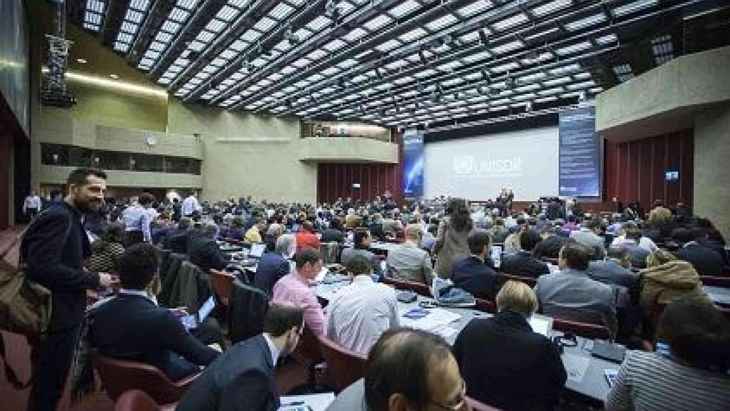 Delegates at the UNISDR Science and Technology Conference backed a new global partnership to help implement the Sendai Framework for Disaster Risk Reduction (Photo: UNISDR/Fabio Chironi)