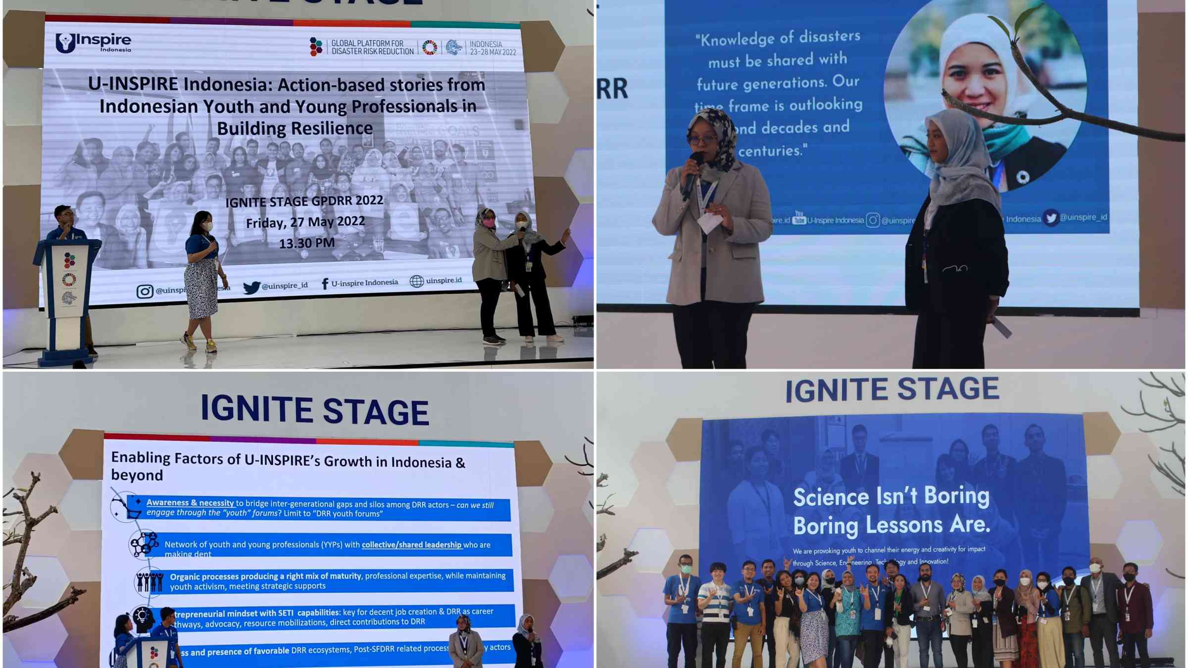 Photos from the live presentation at the Ignite Stage venue during the Global Platform 2022