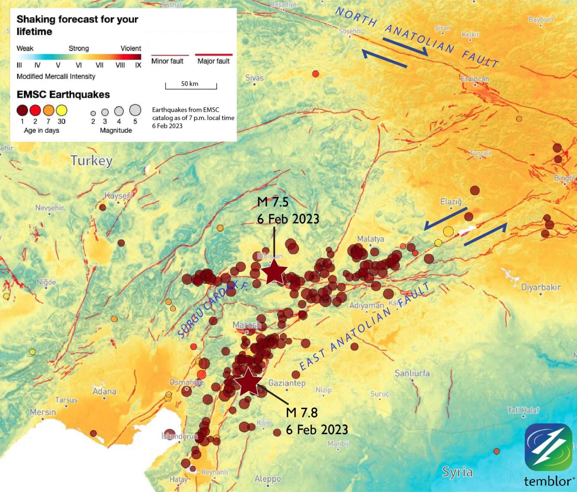 The East Anatolian Fault in Türkiye