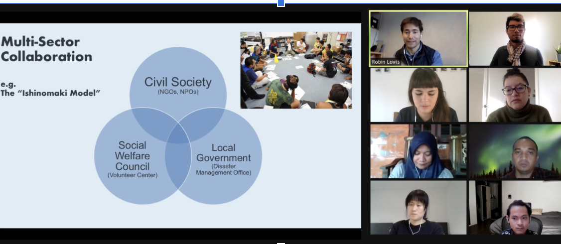 A screenshot for an online meeting
