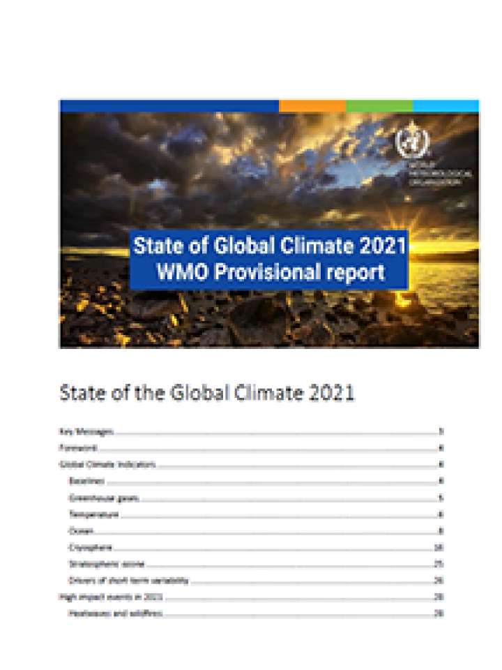 State of the Global Climate 2021: WMO Provisional report