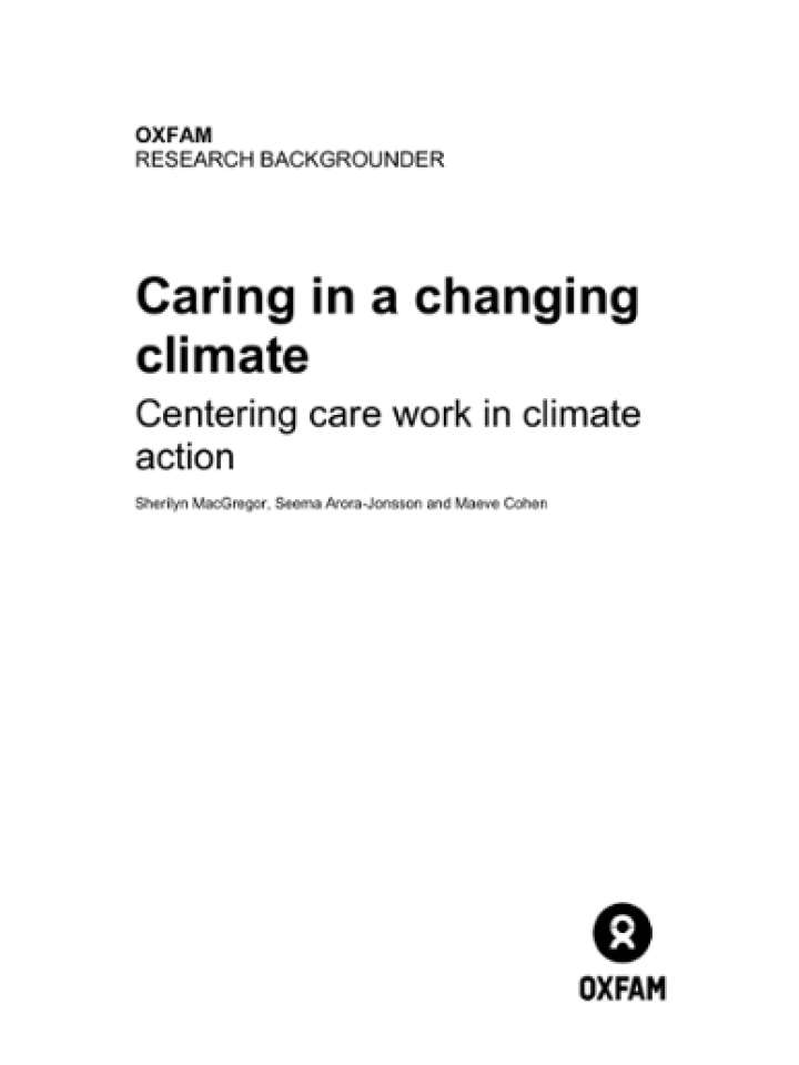 Cover of the Oxfam report
