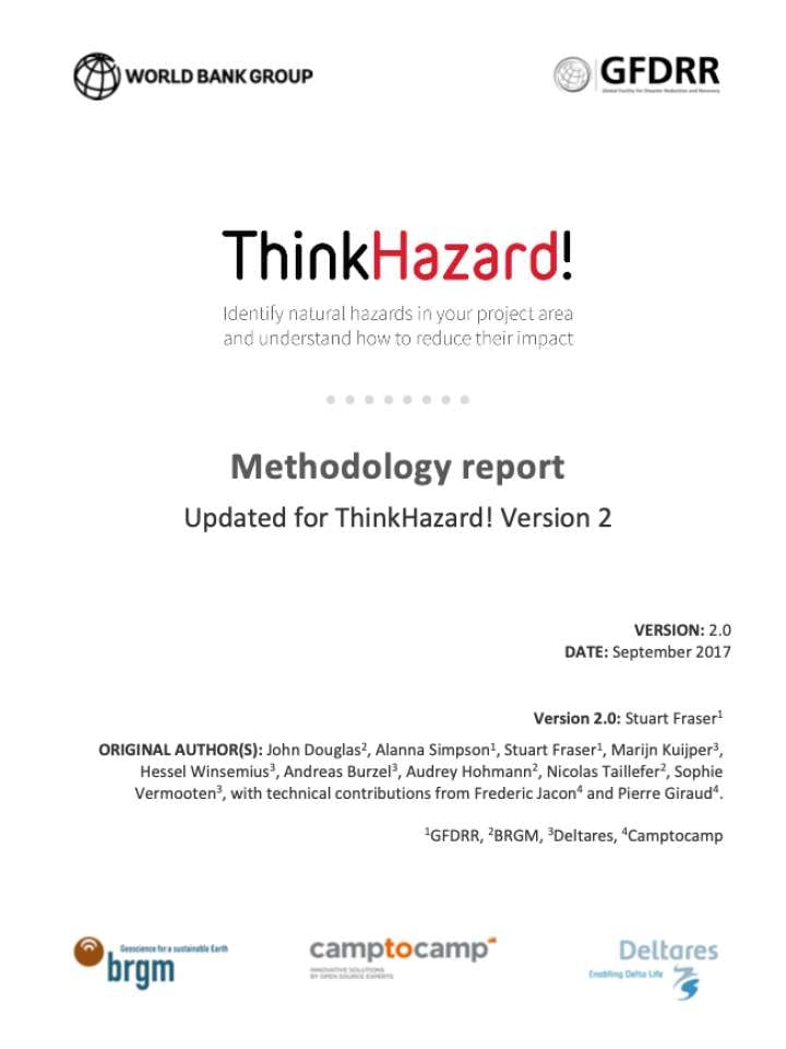 ThinkHazard!: Open source tool for diaster risk management