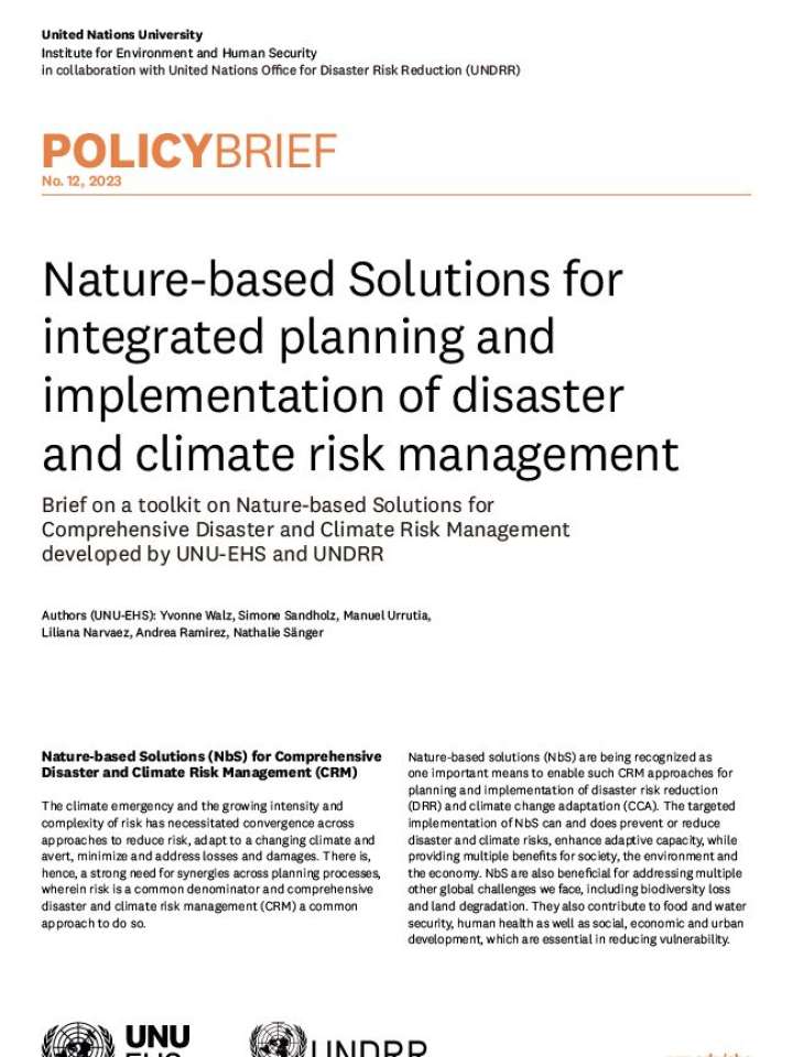 Nature-based Solutions For Integrated Planning And Implementation Of ...