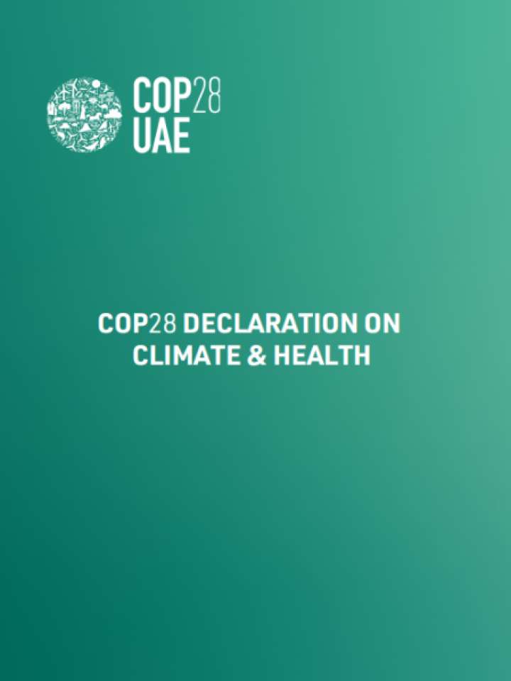 COP28 Declaration On Climate And Health | PreventionWeb