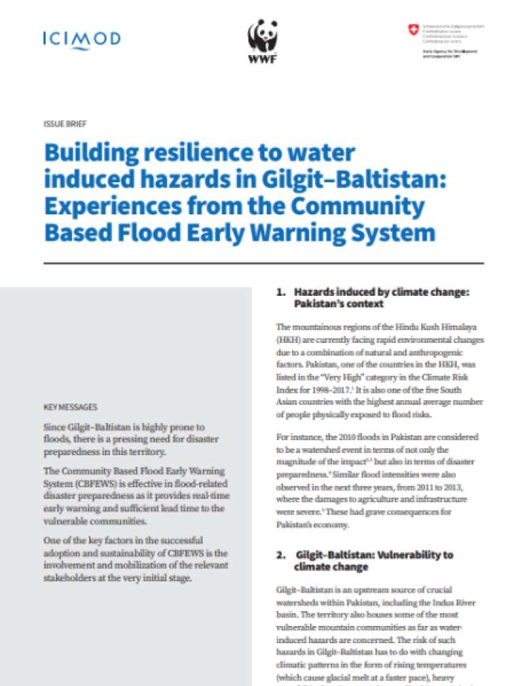 Cover and source: International Centre for Integrated Mountain Development