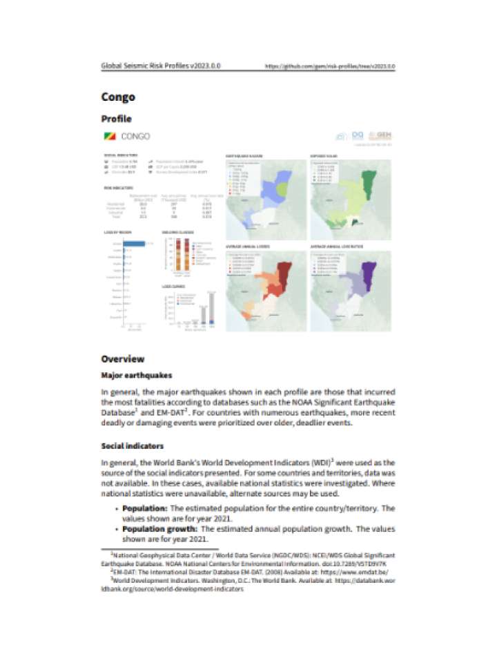 Cover and source: Global Earthquake Model Foundation