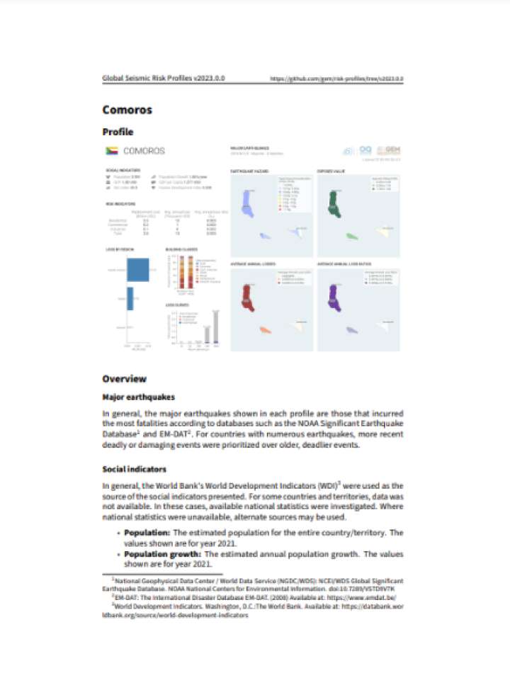 Cover and source: Global Earthquake Model Foundation