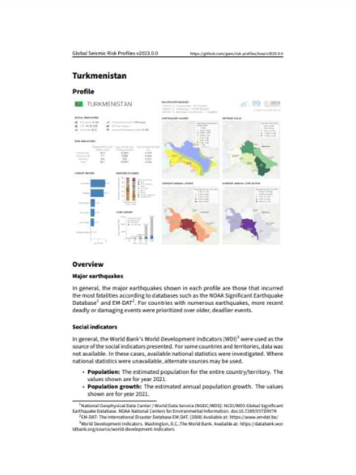 Cover and source: Global Earthquake Model Foundation