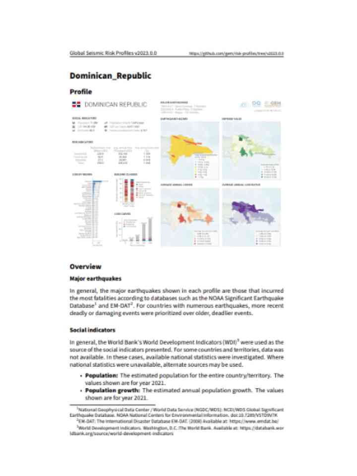 Cover and source: Global Earthquake Model Foundation