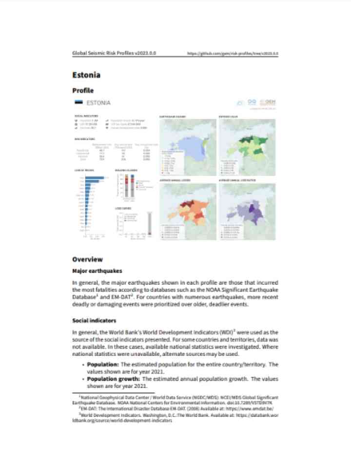 Cover and source: Global Earthquake Model Foundation