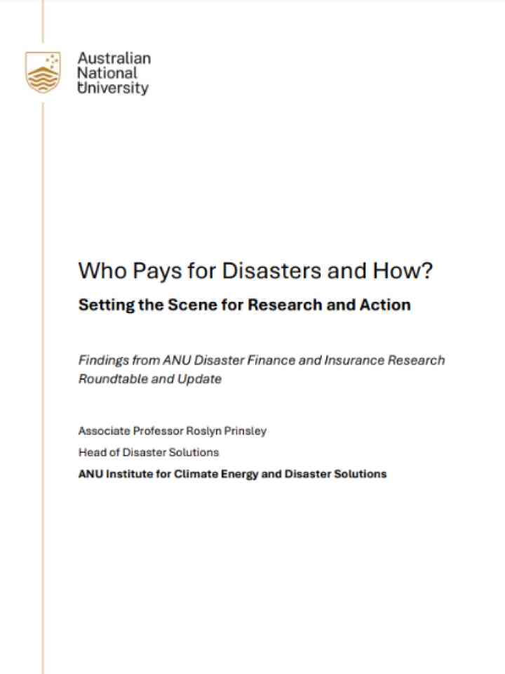 Cover and source: Australian National University