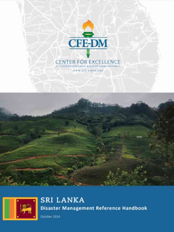 Cover and source: Center for Excellence in Disaster Management & Humanitarian Assistance