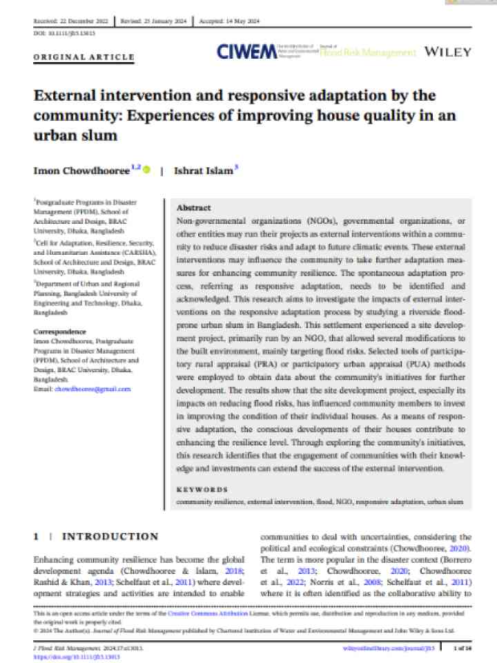 Cover and source: Chartered Institution of Water and Environmental Management