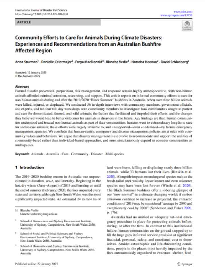 Cover and source: International Journal of Disaster Risk Science