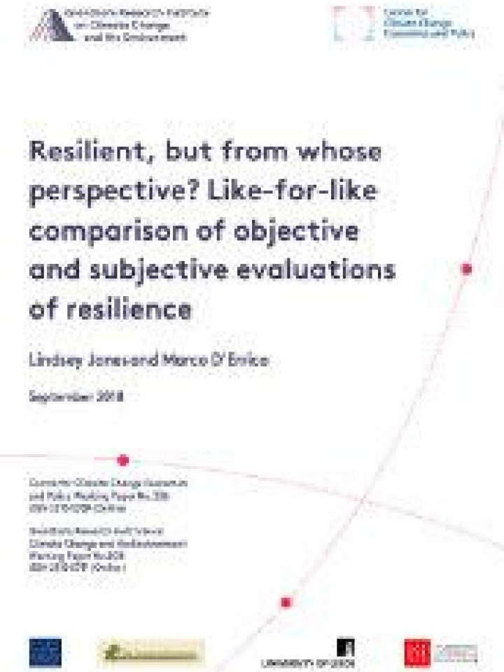 Resilient, But From Whose Perspective? Like-for-like Comparison Of ...