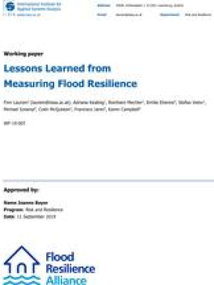 Lessons Learned From Measuring Flood Resilience | PreventionWeb