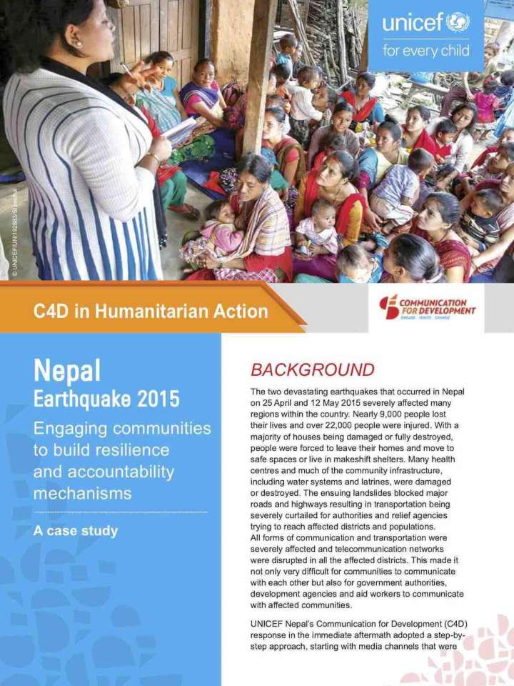 case study nepal earthquake 2015 pdf