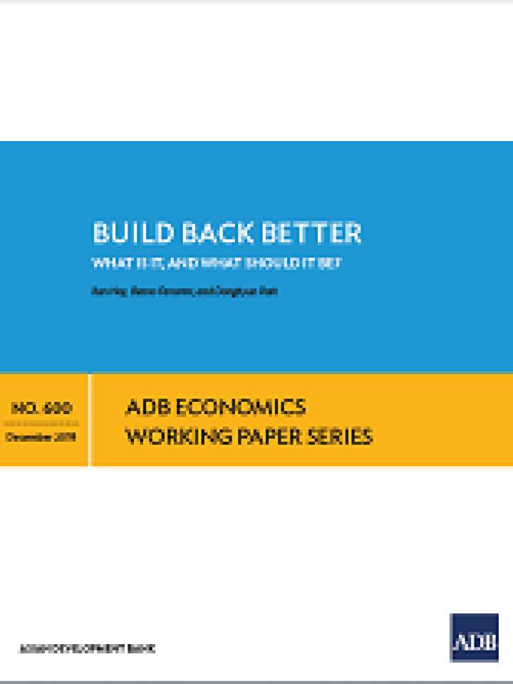 Build Back Better: What Is It, And What Should It Be? | PreventionWeb